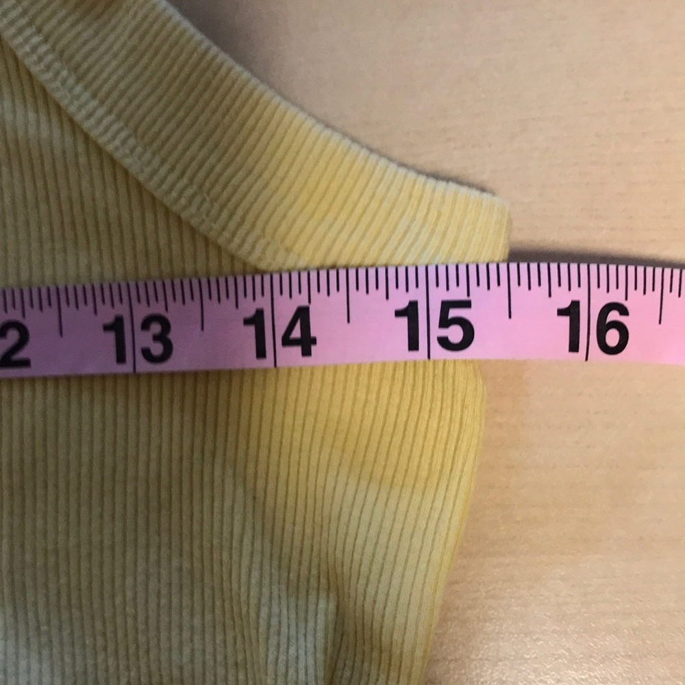 Old Navy Lemon Yellow Ribbed Tank - Picture 7 of 8